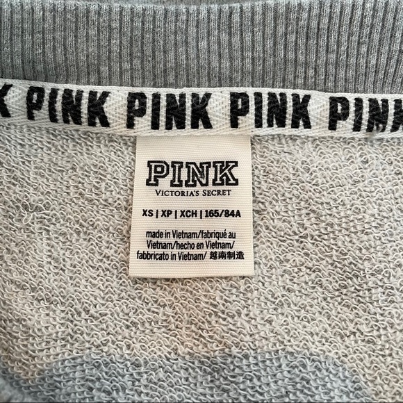 Pink Victoria’s Secret grey sweatshirt - Picture 4 of 6